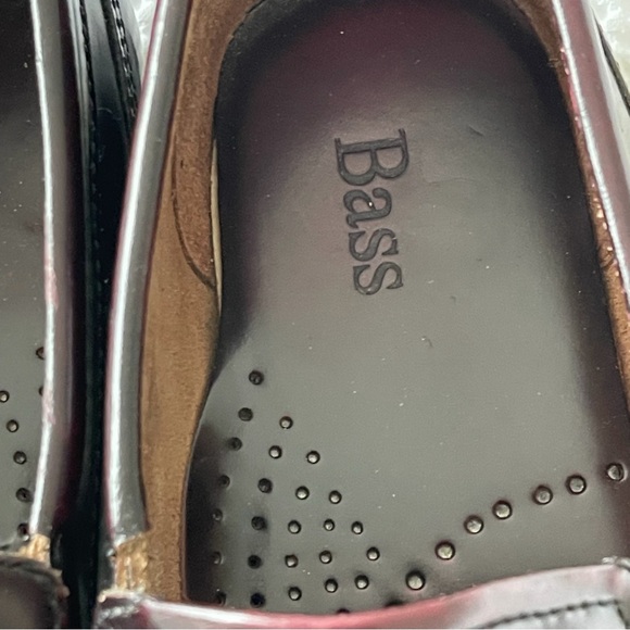 Men’s G.H. BASS burgundy penny loafers 8.5 stylish Weejuns shoes leather - Picture 8 of 10